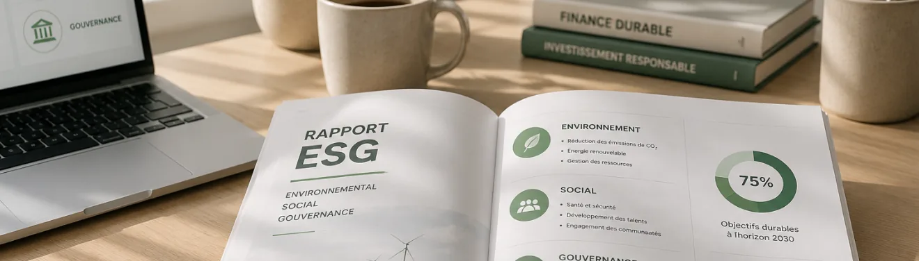 Rapport ESG et ouvrages de finance durable